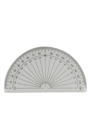 GNS Protractor - 10cm 180 Degree: Clear (Single)