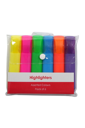 GNS Highlighter Basic - Assorted (Wallet of 6)