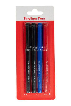 GNS Pen Basic - Fineliner 0.4mm: Assorted (Pack of 4)