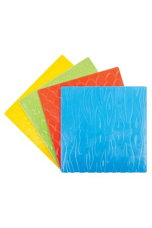 Pattern Rubbing Plates - Pack of 4