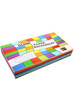 Gloss Paper Rectangles - Pack of 360