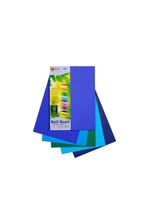 Quill Board 210gsm (A4) - Pack of 50: Cold Assorted