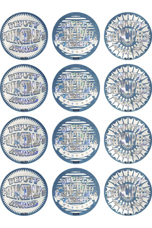 Deputy Principal's Silver Foil Award Stickers - Pack of 72