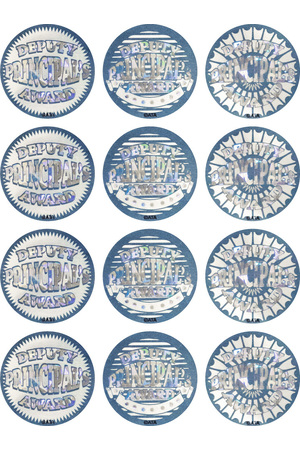 Deputy Principal's Silver Foil Award Stickers - Pack of 72