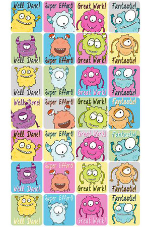 Monster Fun Reward Stickers