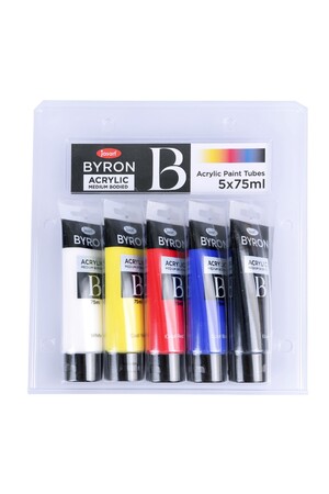 Jasart Byron - Acrylic Paint (75ml) Primary Cool: Set of 5