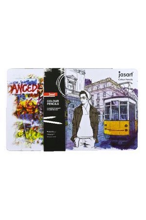 Jasart Coloured Pencil - Designer (Tin of 36)