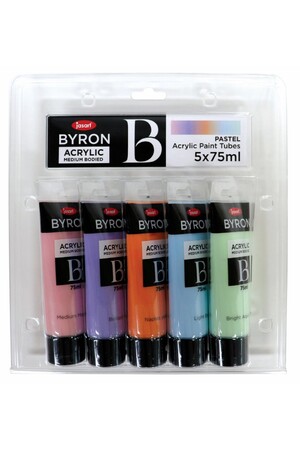Jasart Byron - Acrylic Paint (75ml) Pastel: Set of 5