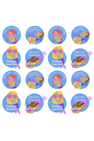 Mermaid Swim Fun - Reward Stickers