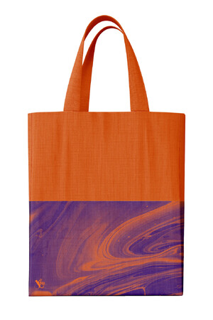 Jumble & Co Tote Bag - Fit A4 Bits & Bobs: Cotton Polyester Mix (Orange)