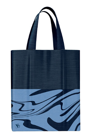 Jumble & Co Tote Bag - Fit A4 Bits & Bobs: Cotton Polyester Mix (Blue)