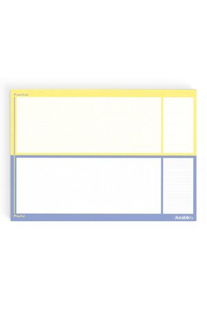 Jumble & Co Deskpad - A3 (80gsm) 50 Sheets Recycled: Grid Dotted & Ruled