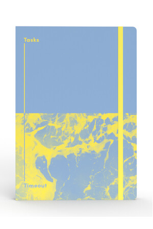 Jumble & Co Notebook - A5 Ruled & Dot Grid Recycled - Tasks & Timeout (Blue)