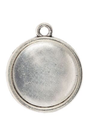 Earring Pendant Cabochon Setting: Silver - Pack of 30