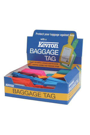 Kevron Luggage Label - Plastic (Box of 30)