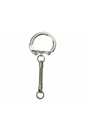 Key Chains - Silver Round (Pack of 10)