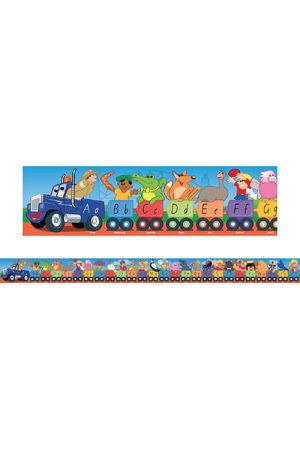 Aussie Alphabet Road Train Large Border - NSW Foundation Font