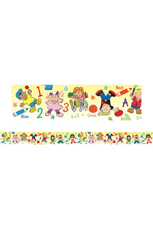 Kids at School Large Border (Previous Design)