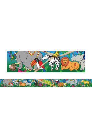 Wild Animals Large Border