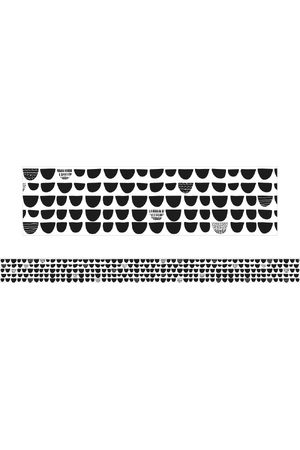 Black and White Mini Scales - Large Border (Pack of 12)