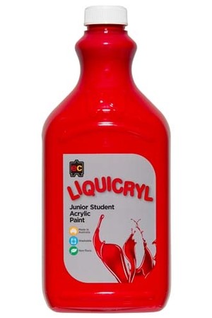 Liquicryl Junior Acrylic Paint 2L - Crimson