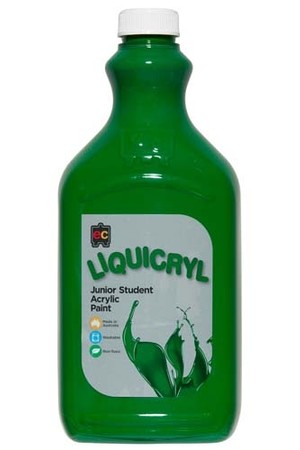 Liquicryl Junior Acrylic Paint 2L - Brilliant Green