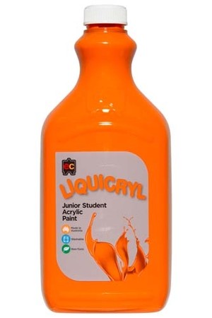 Liquicryl Junior Acrylic Paint 2L - Orange