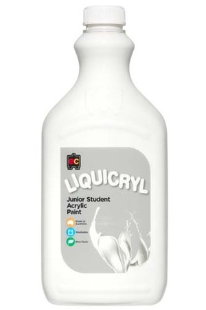 Liquicryl Junior Acrylic Paint 2L - White