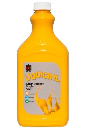 Liquicryl Junior Acrylic Paint 2L - Warm Yellow