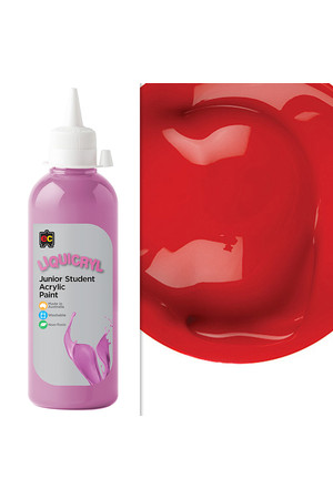 Liquicryl Junior Acrylic Paint 500mL - Crimson