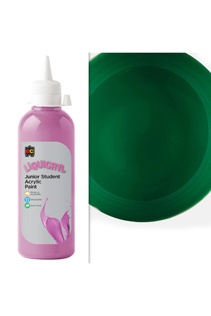 Liquicryl Junior Acrylic Paint 500mL - Brilliant Green