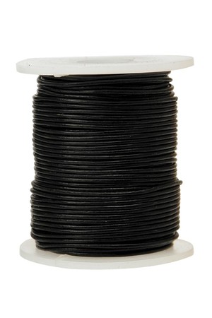 Leather Cord - Black (50m)