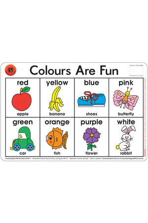 Colours Are Fun Placemat
