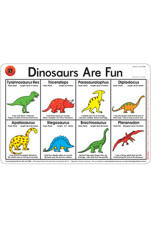 Dinosaurs Are Fun Placemat