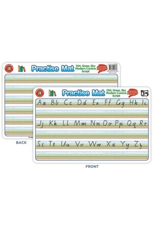 Dirt, Grass, Sky - Modern Cursive Practise Mat