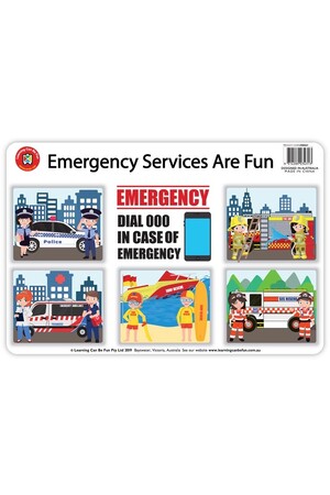 Emergency Services Are Fun Placemat