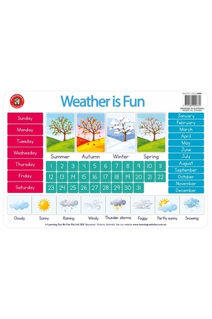 Weather Chart Placemat