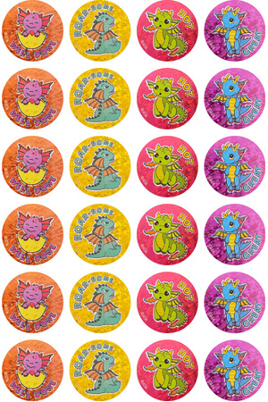Dragons - Laser Stickers (Pack of 84)