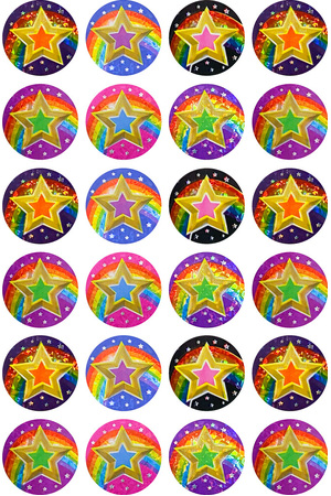 Stars Laser Stickers