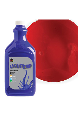 Liquitemp Poster Paint 2L - Brilliant Red