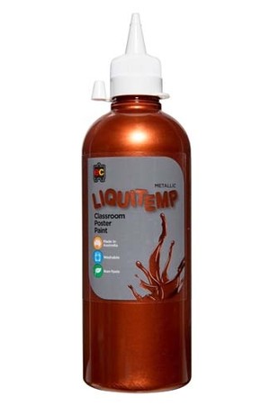 Liquitemp Metallic Poster Paint 500mL - Copper