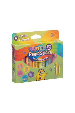 Little Brian Paint Sticks - Pastel (Pack of 6)