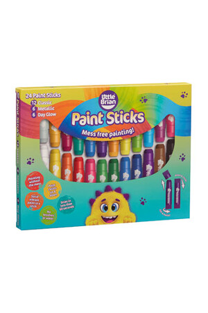 Little Brian Paint Sticks - Assorted (Pack of 24)