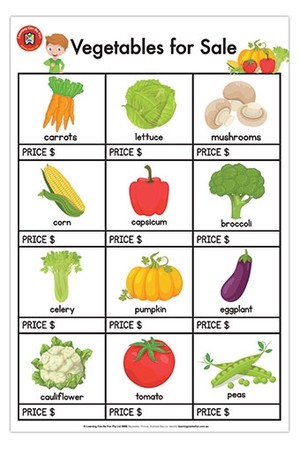 Vegetables for Sale Poster