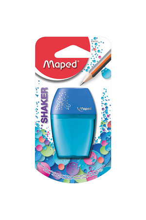 Maped Shaker Sharpener - 1 Hole: Assorted (Pack of 6)