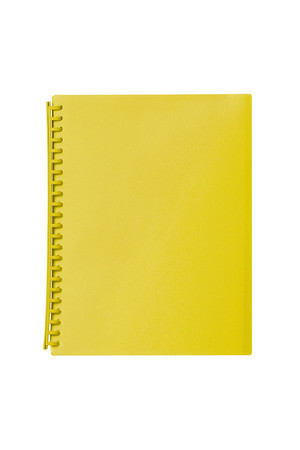 Marbig Display Book (A4) - 20 Pocket Refillable Translucent: Yellow