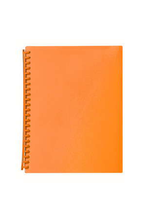 Marbig Display Book (A4) - 20 Pocket Refillable Translucent: Orange