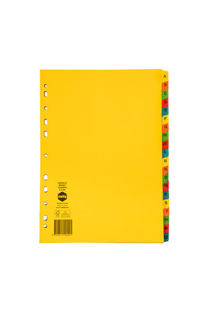 Marbig Dividers (A4) Manilla - A-Z Tab Bright