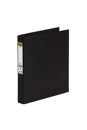 Marbig Binder (A4) - PE 2 D-Ring 25mm: Black