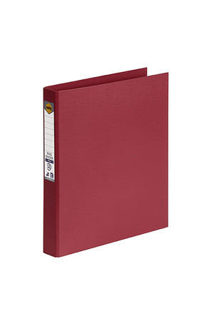 Marbig Binder (A4) - PE 2 D-Ring 25mm: Deep Red